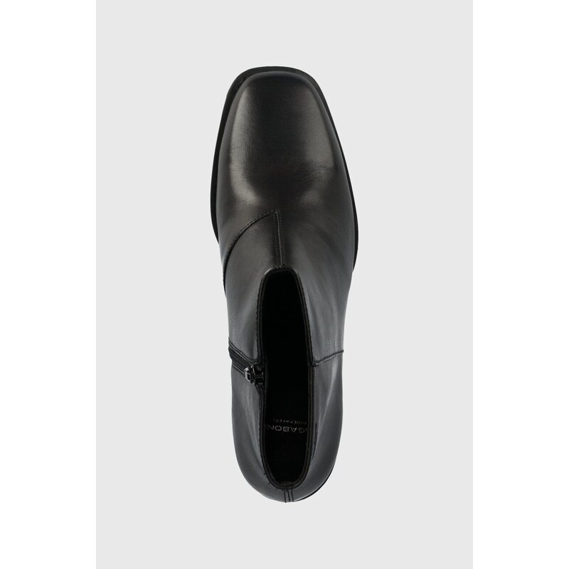 Vagabond Shoemakers cizme de piele STINA femei, culoarea negru, cu toc drept, 5609.001.20