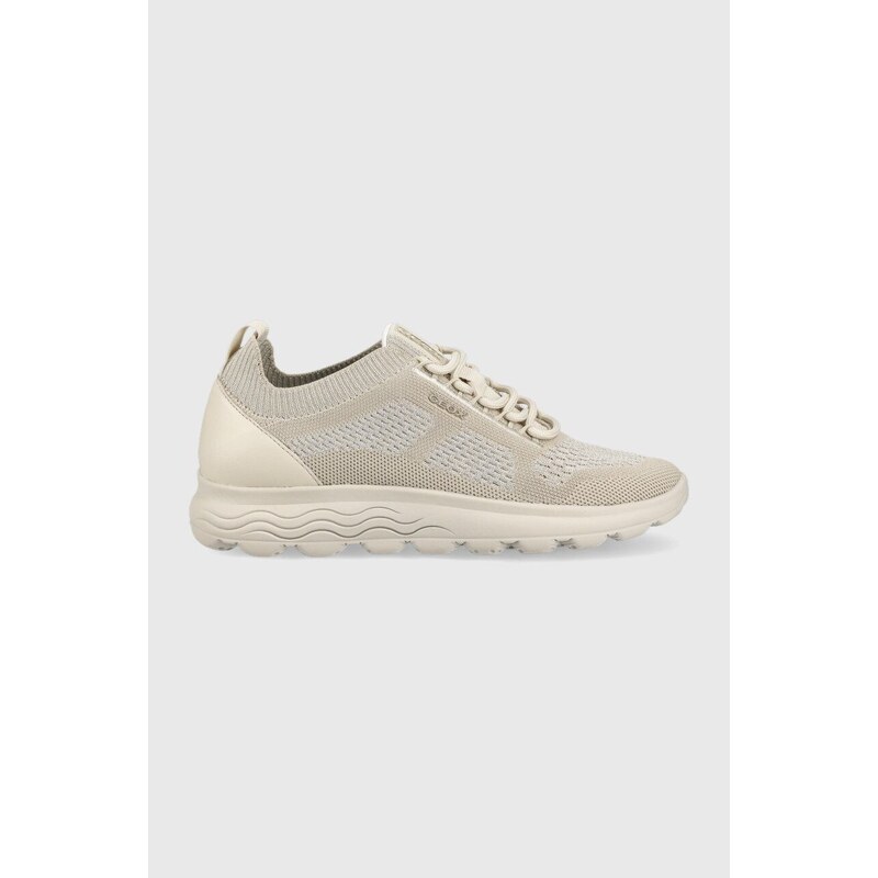 Geox D Spherica Actif Sneakers voor dames, zand, 41 EU