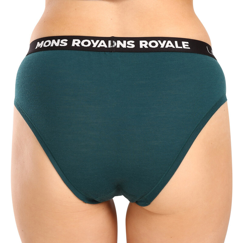 Chiloți pentru femei Mons Royale merino verde (100044-1169-300) L