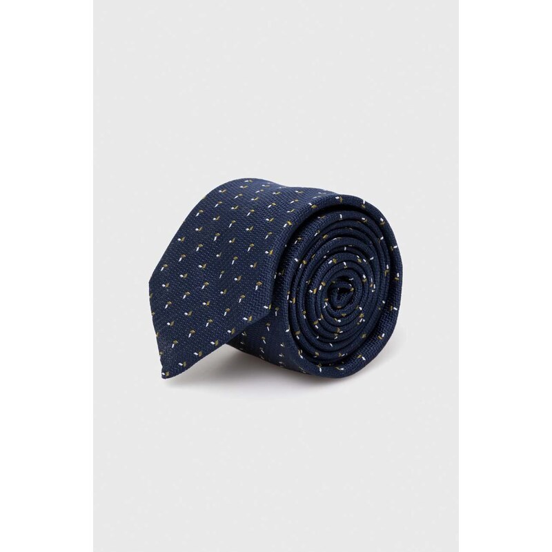 BOSS cravata culoarea albastru marin