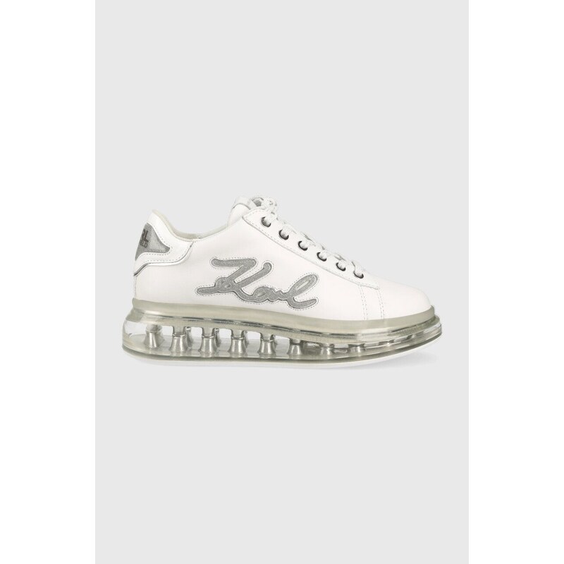 Karl Lagerfeld sneakers din piele KAPRI KUSHION culoarea alb, KL62610F