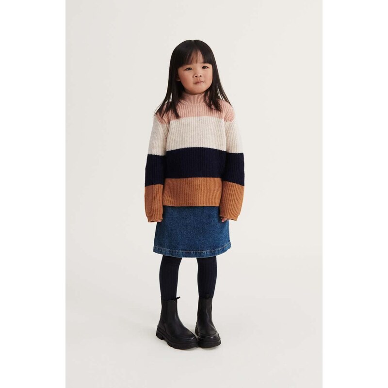 Liewood pulover de lână pentru copii culoarea portocaliu