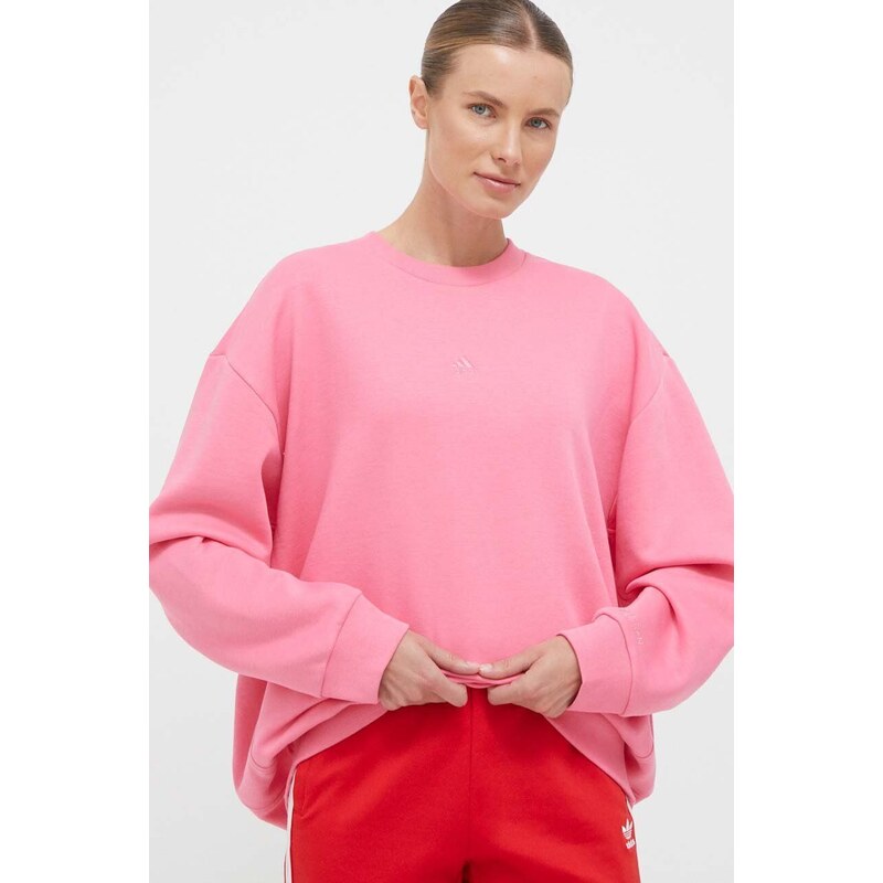 adidas bluza femei, culoarea roz, neted