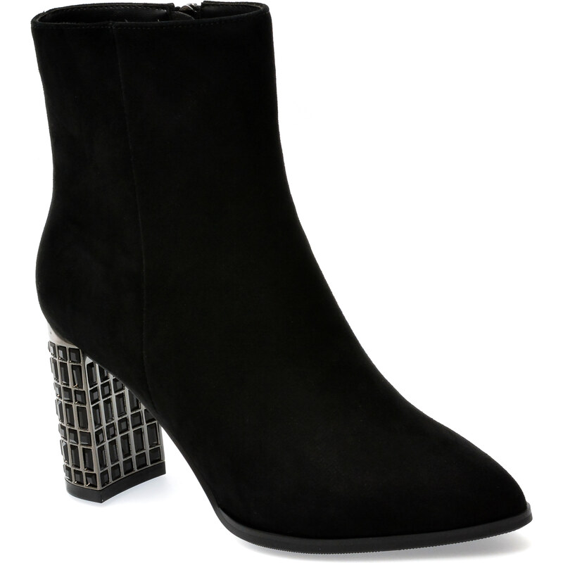 Botine EPICA Negre, K799, Din Piele Intoarsa - GLAMI.ro