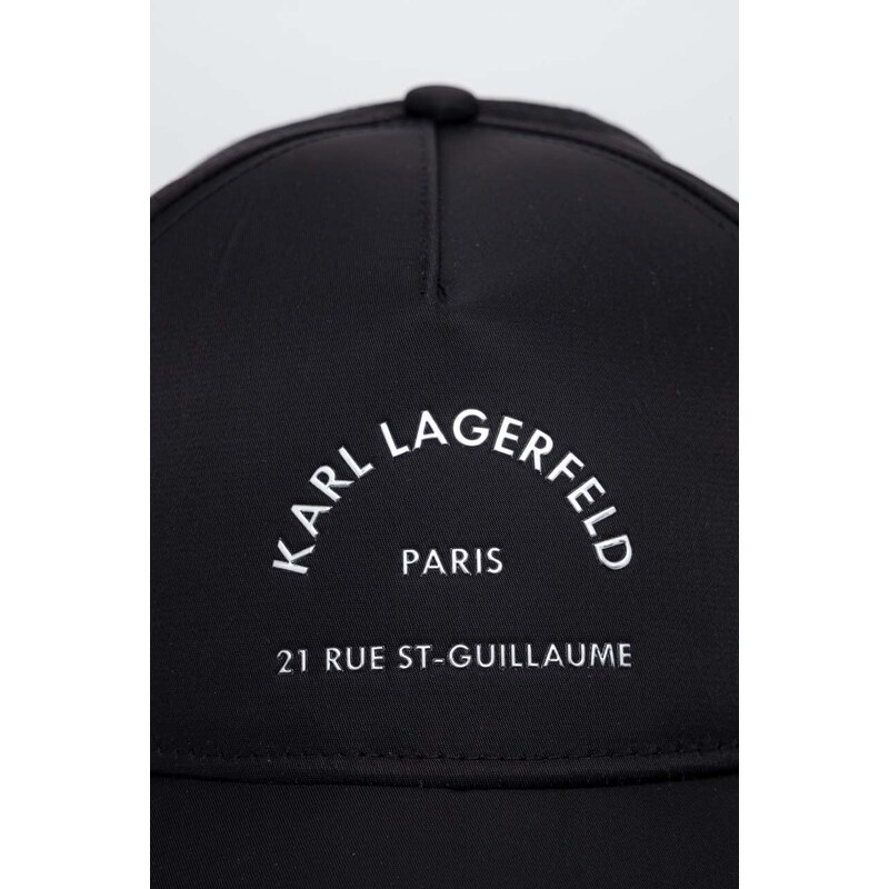 Karl Lagerfeld sapca culoarea negru, cu imprimeu