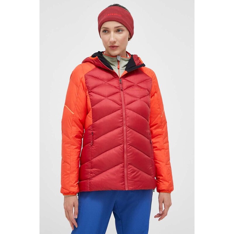 LA Sportiva geaca sport din puf Bivouac culoarea rosu