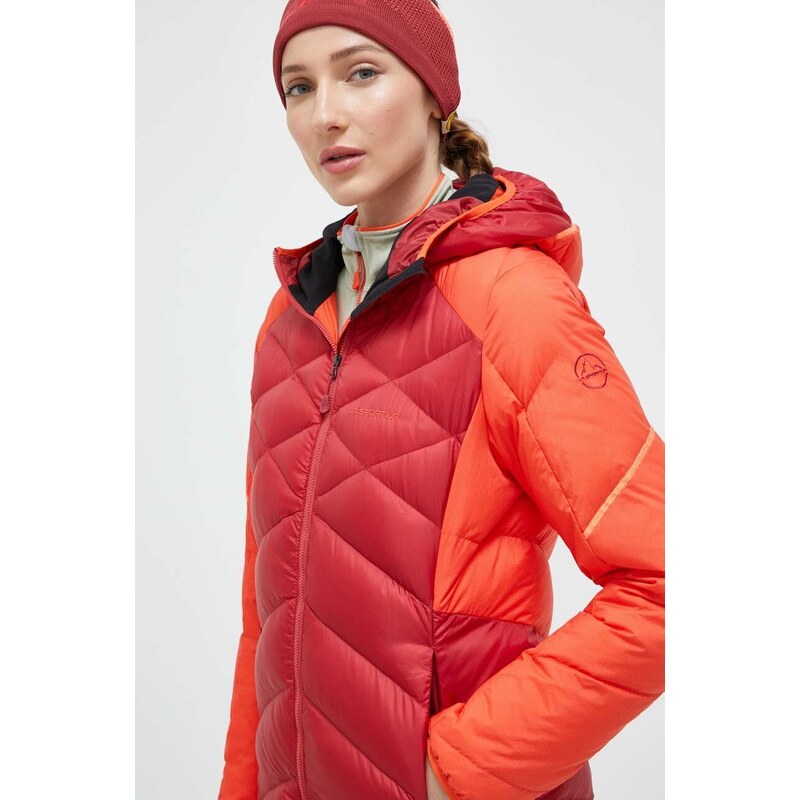 LA Sportiva geaca sport din puf Bivouac culoarea rosu