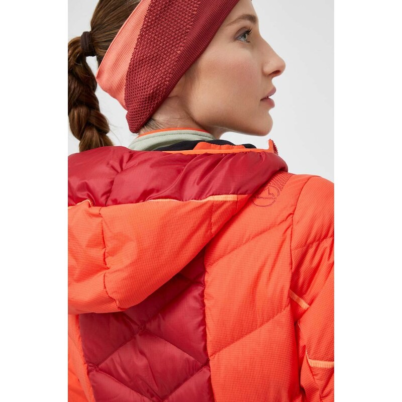 LA Sportiva geaca sport din puf Bivouac culoarea rosu
