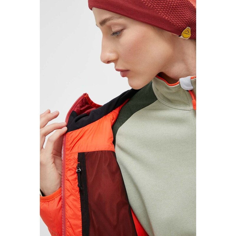LA Sportiva geaca sport din puf Bivouac culoarea rosu