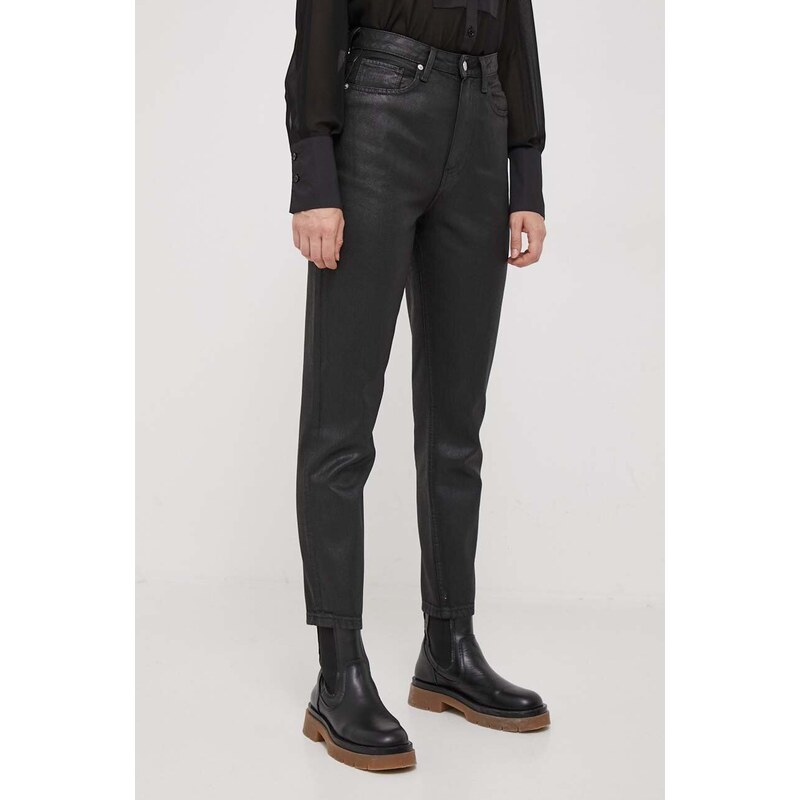 Tommy Hilfiger jeans femei, culoarea negru WW0WW39625