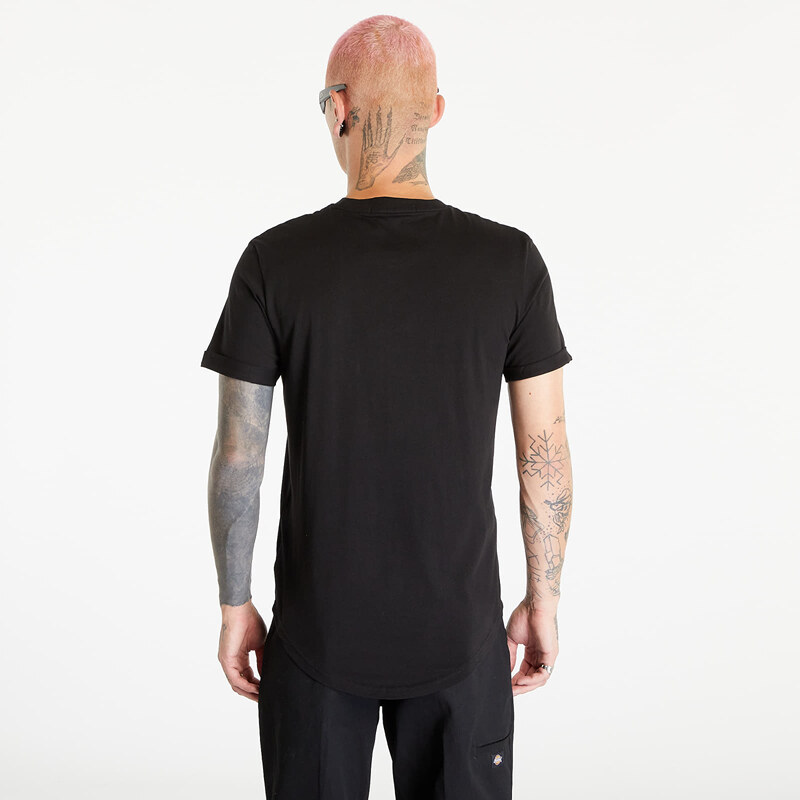 Tricou pentru bărbați Calvin Klein Jeans Badge Turn Up Short Sleeve T-Shirt Black