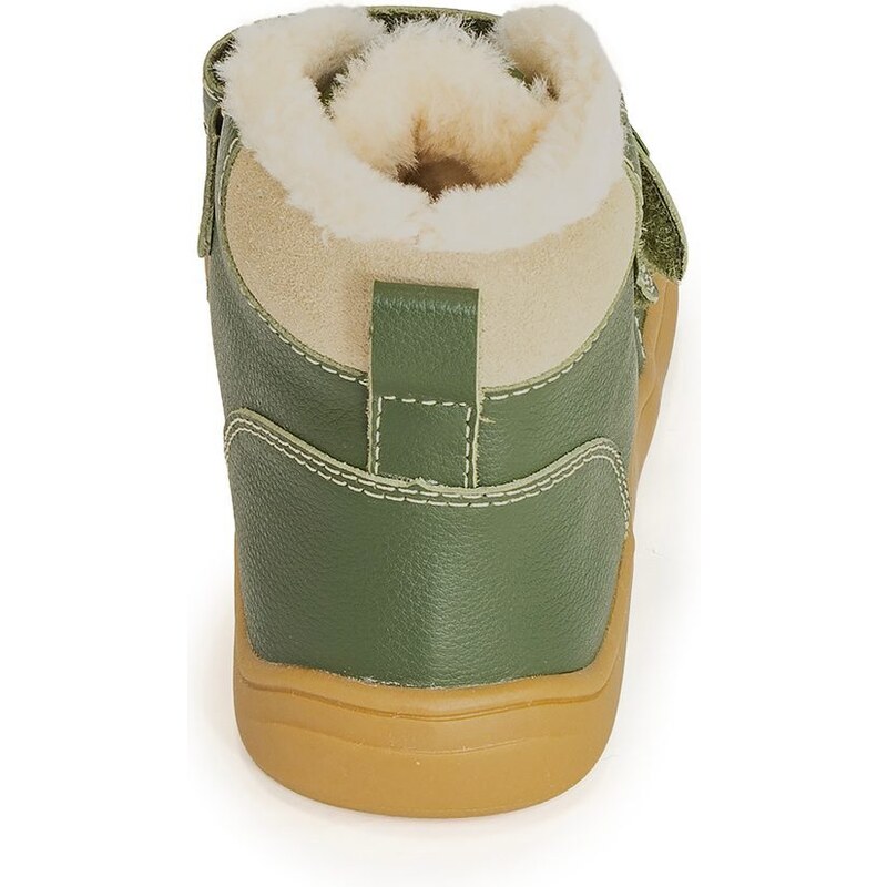 Protetika Băieți cizme de iarnă Barefoot DENY KHAKI, protetika, verde