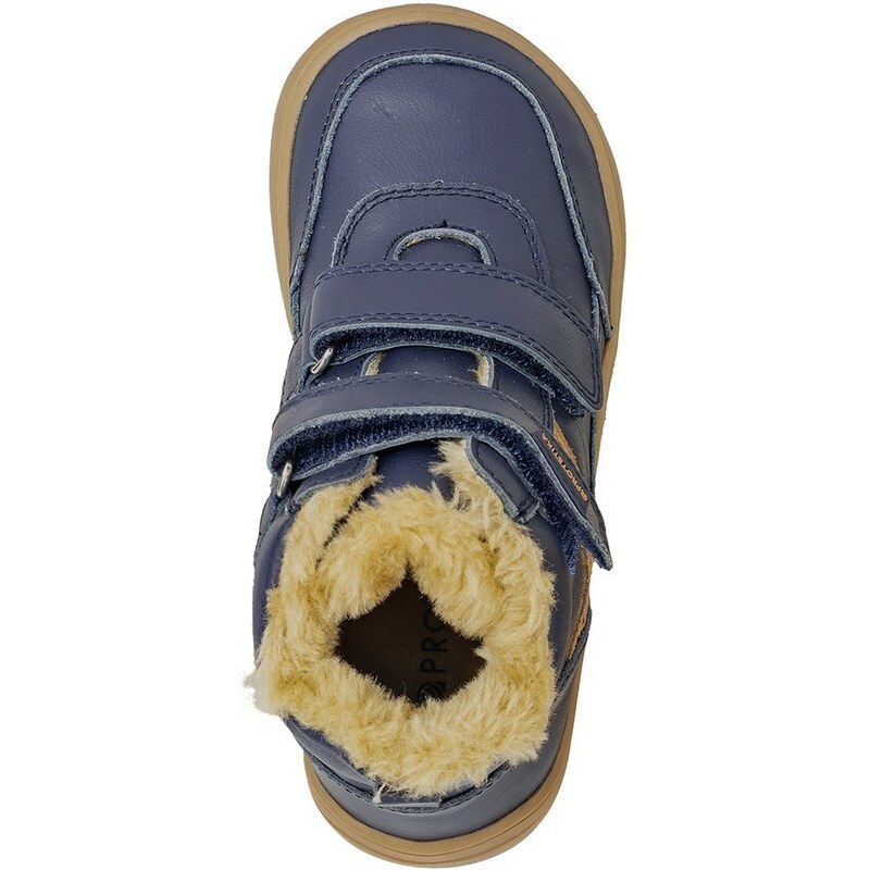 Protetika Băieți cizme de iarnă Barefoot TARGO NAVY, Protezare, albastru