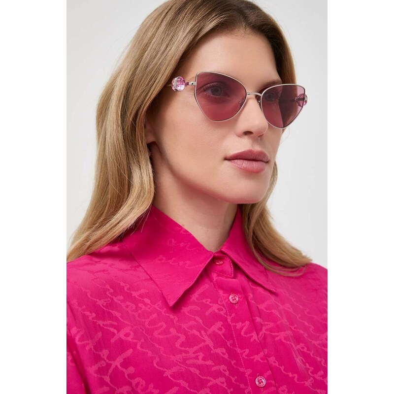 Swarovski ochelari de soare 5679531 LUCENT culoarea roz