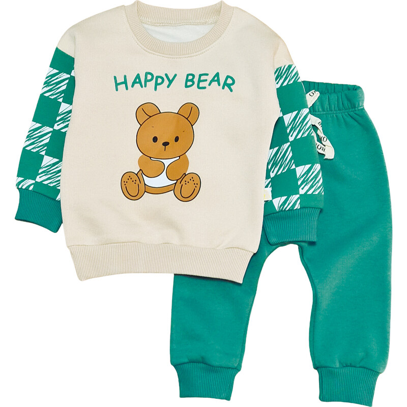 BestMama Compleu gros happy bear vernil