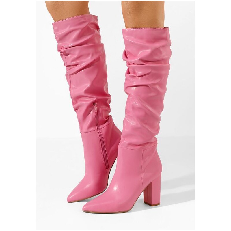 Zapatos Cizme cu toc gros Marquee roz