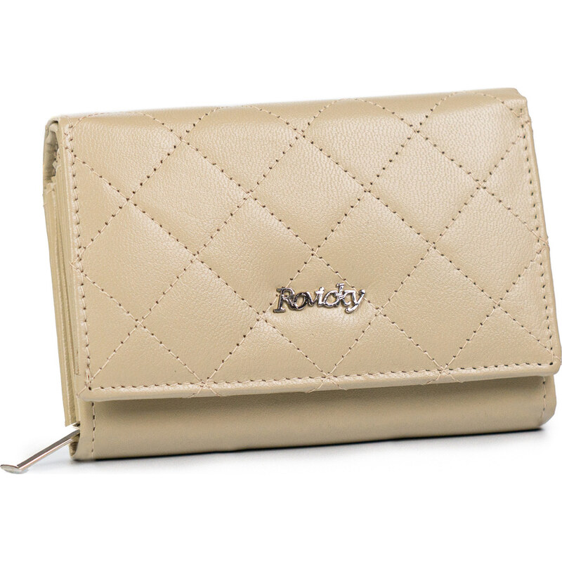 Portofel dama din piele naturala Rovicky PTR-R-RD-02-GCL-Q-3806 B