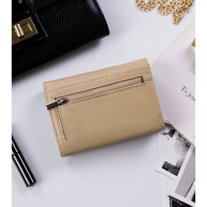 Portofel dama din piele naturala Rovicky PTR-R-RD-02-GCL-Q-3806 B