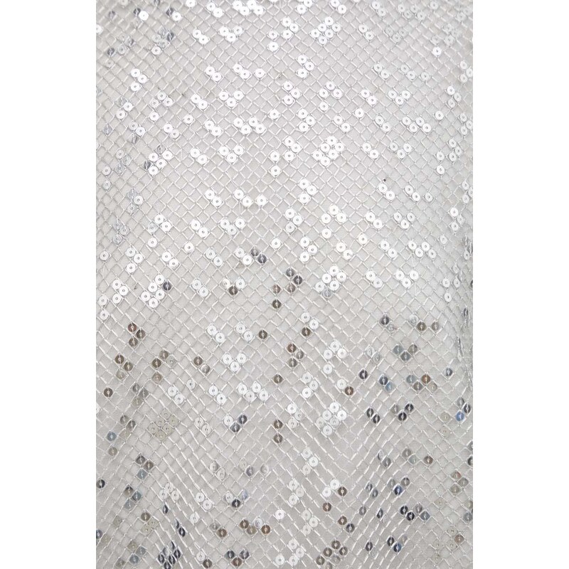 Bruuns Bazaar bluza culoarea argintiu, neted