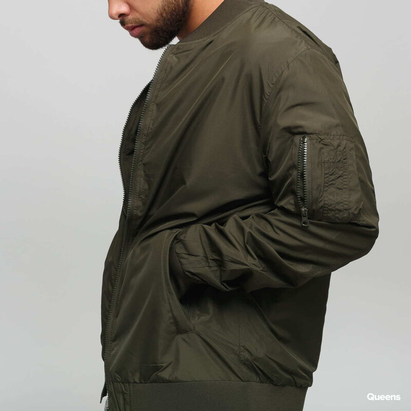 Jachetă bomber pentru bărbați Urban Classics Light Bomber Jacket Dark Olive