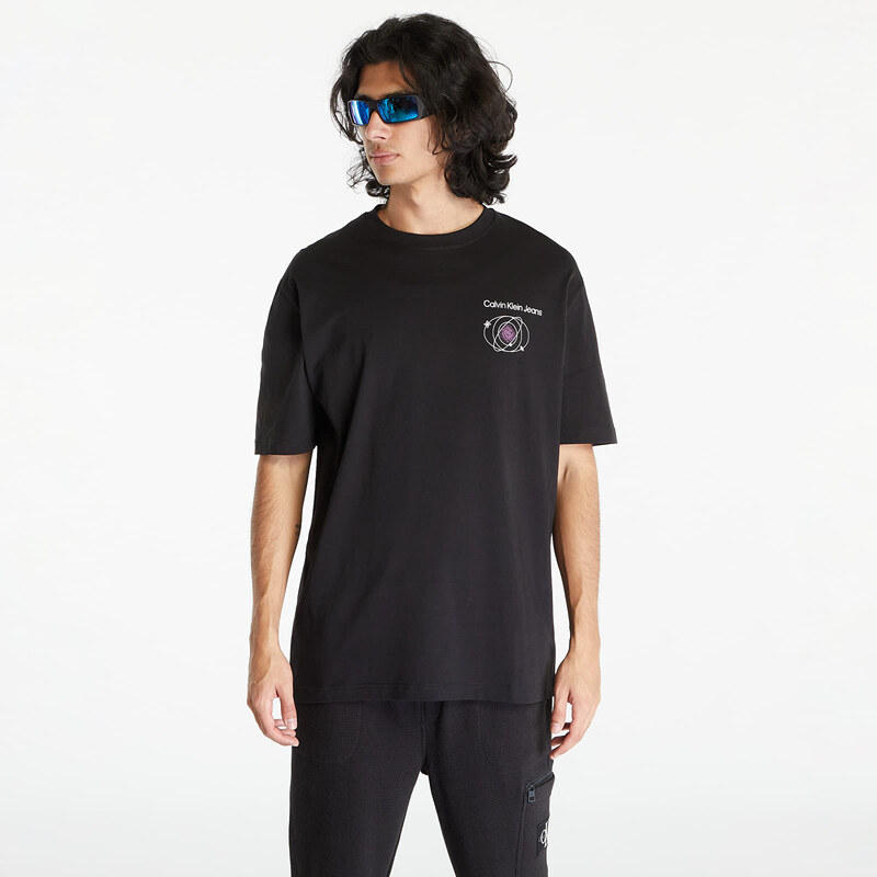 Tricou pentru bărbați Calvin Klein Jeans Future Fade Slogan Short Sleeve Tee Black