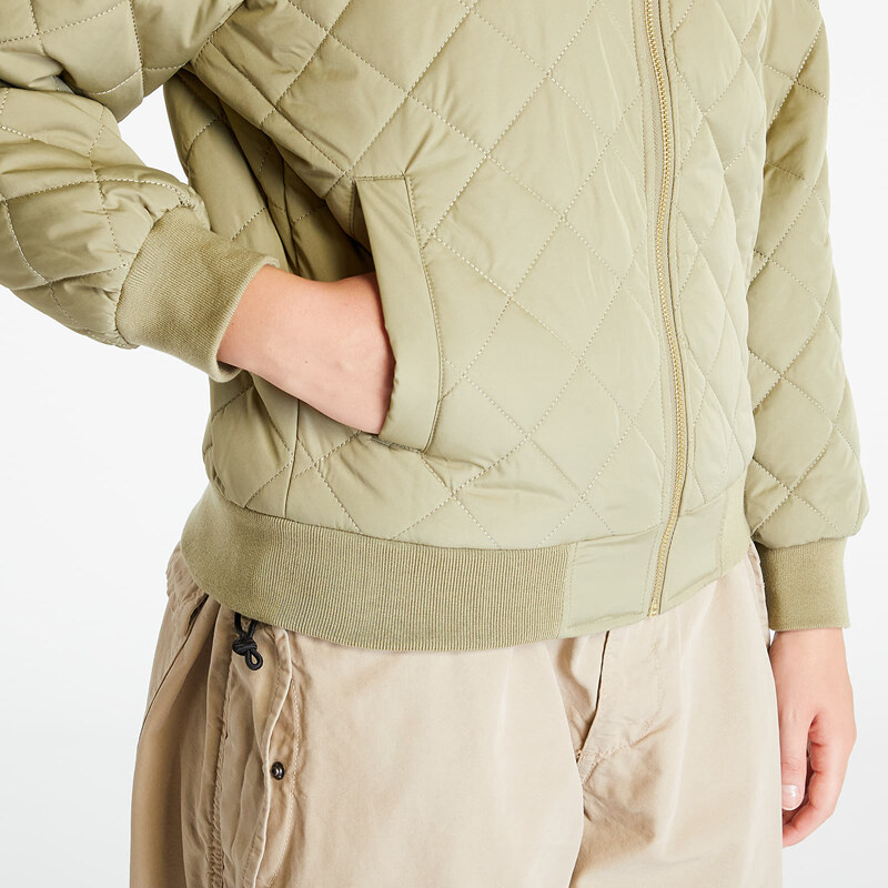 Jachetă bomber pentru femei Urban Classics Ladies Oversized Diamond Quilted Bomber Jacket Khaki