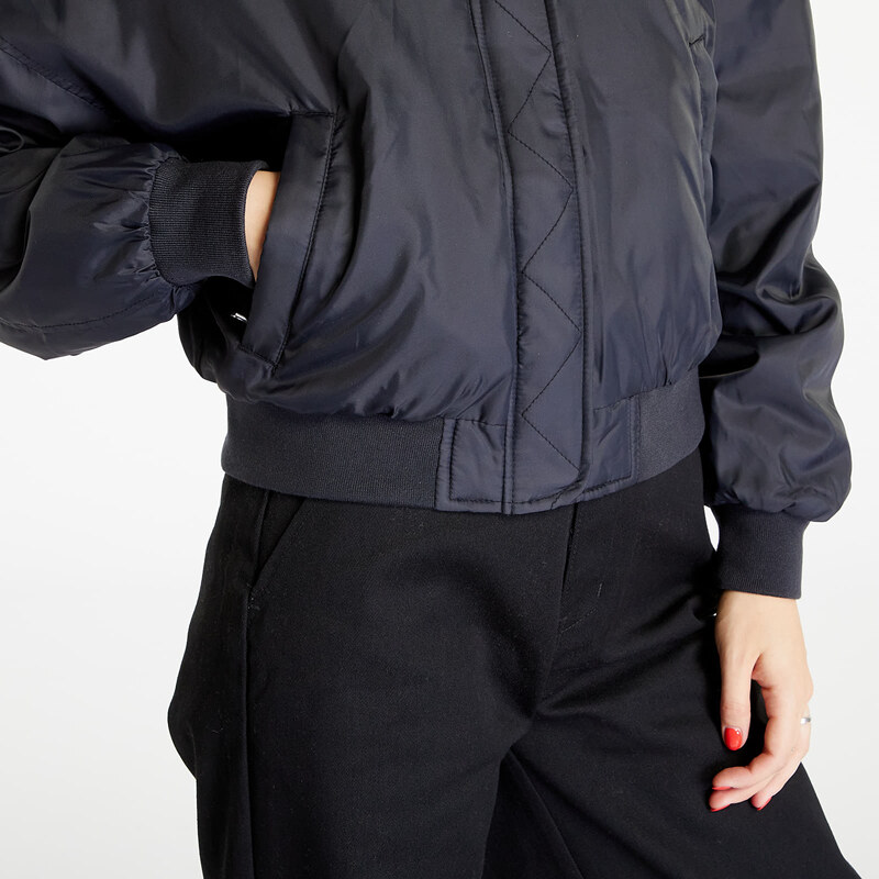 Jachetă bomber pentru femei Urban Classics Ladies Pilot Bomber Jacket Black/ Black