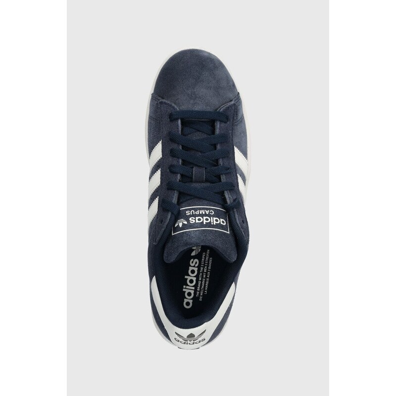 adidas Originals sneakers din piele întoarsă Campus 2 culoarea bleumarin, ID9839