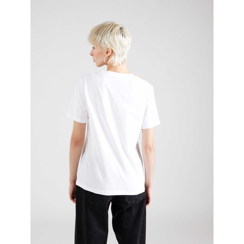 Calvin Klein Jeans Tricou gri deschis / alb
