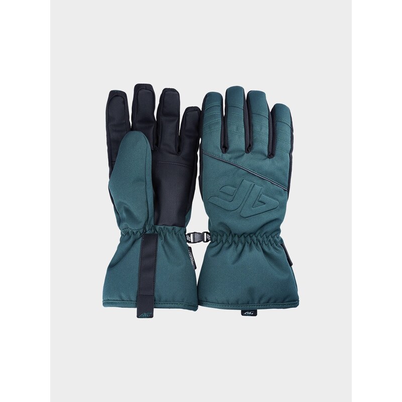 4F Mănuși de schi Thinsulate pentru bărbați - verde marin - L