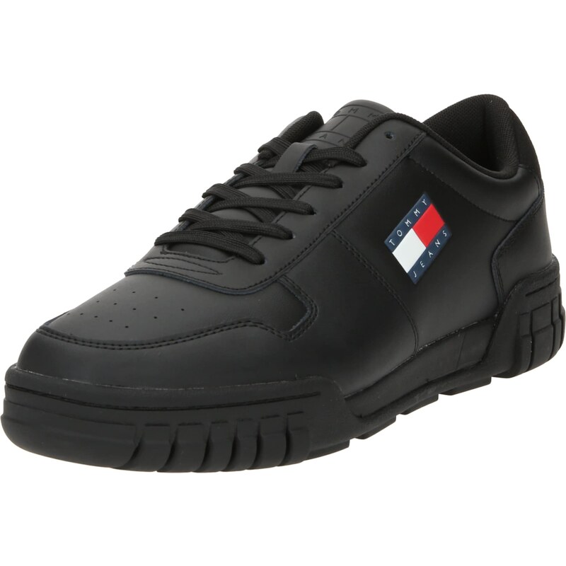 Tommy Jeans Sneaker low 'Essential' albastru marin / roșu / negru / alb