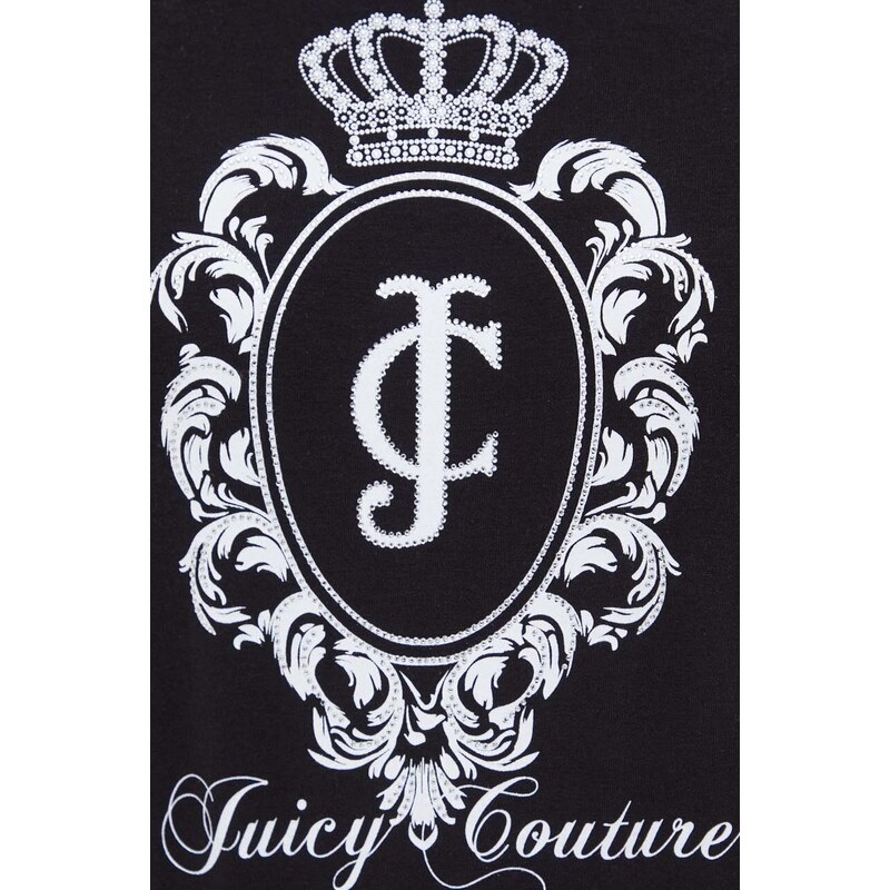 Juicy Couture tricou femei, culoarea negru