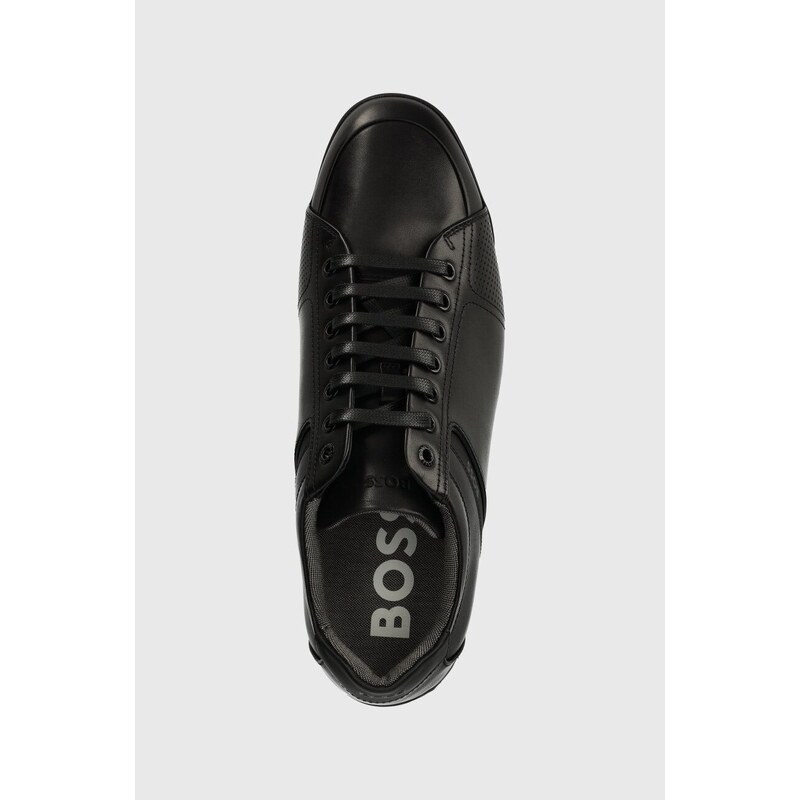 BOSS sneakers din piele Saturn culoarea negru, 50498282