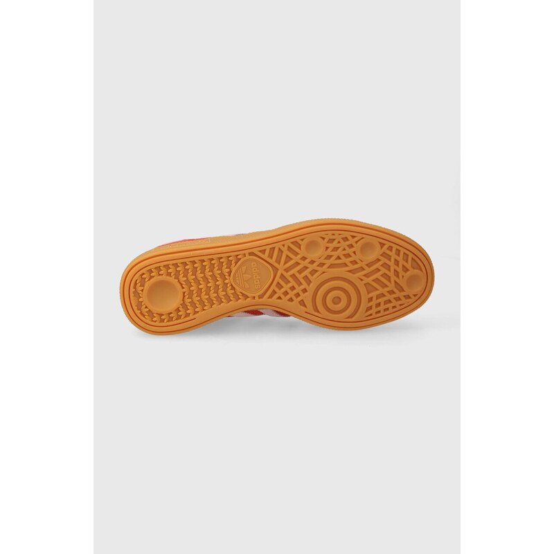 adidas Originals sneakers din piele întoarsă Handball Spezial culoarea roșu, IE5894
