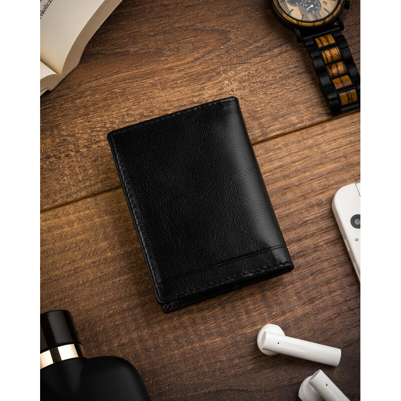 Portofel dama din piele naturala Rovicky PTR-CPR-030-BAR-0384 BL