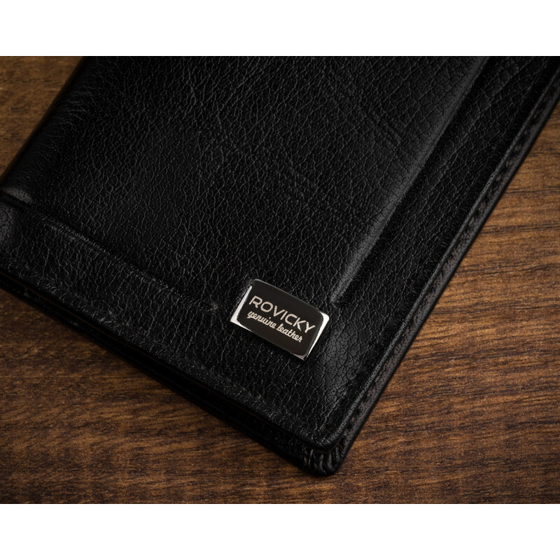 Portofel dama din piele naturala Rovicky PTR-CPR-030-BAR-0384 BL