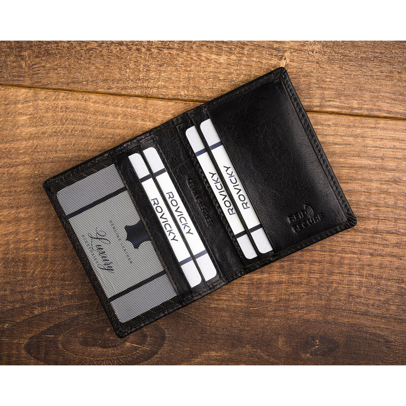 Portofel dama din piele naturala Rovicky PTR-CPR-030-BAR-0384 BL