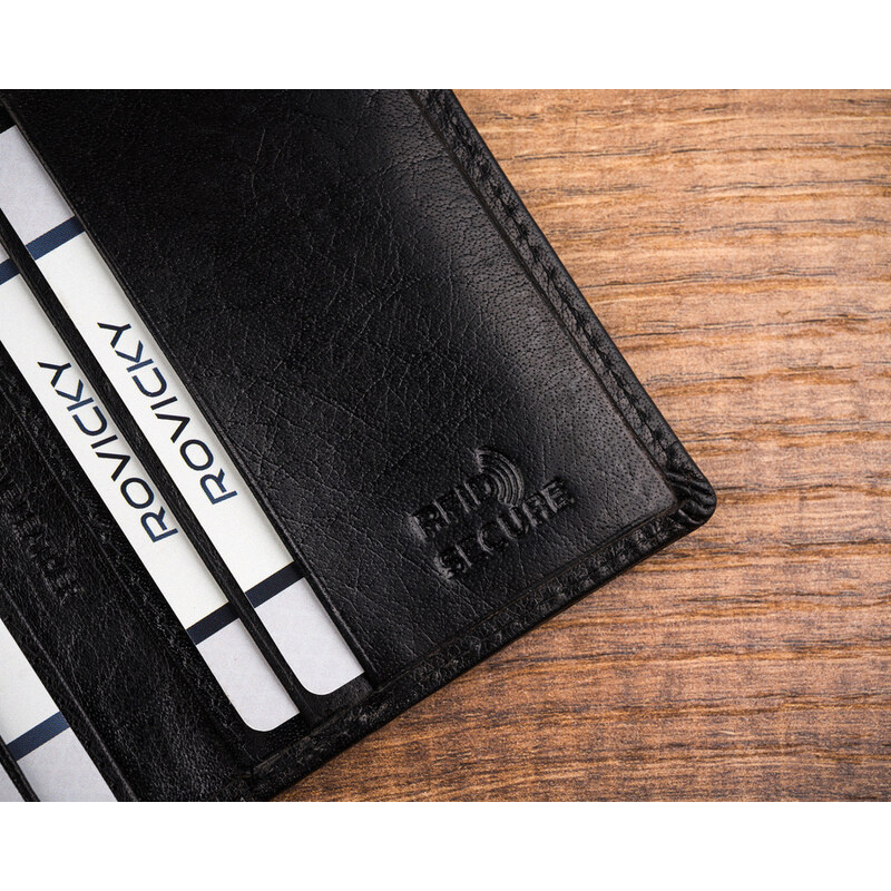 Portofel dama din piele naturala Rovicky PTR-CPR-030-BAR-0384 BL