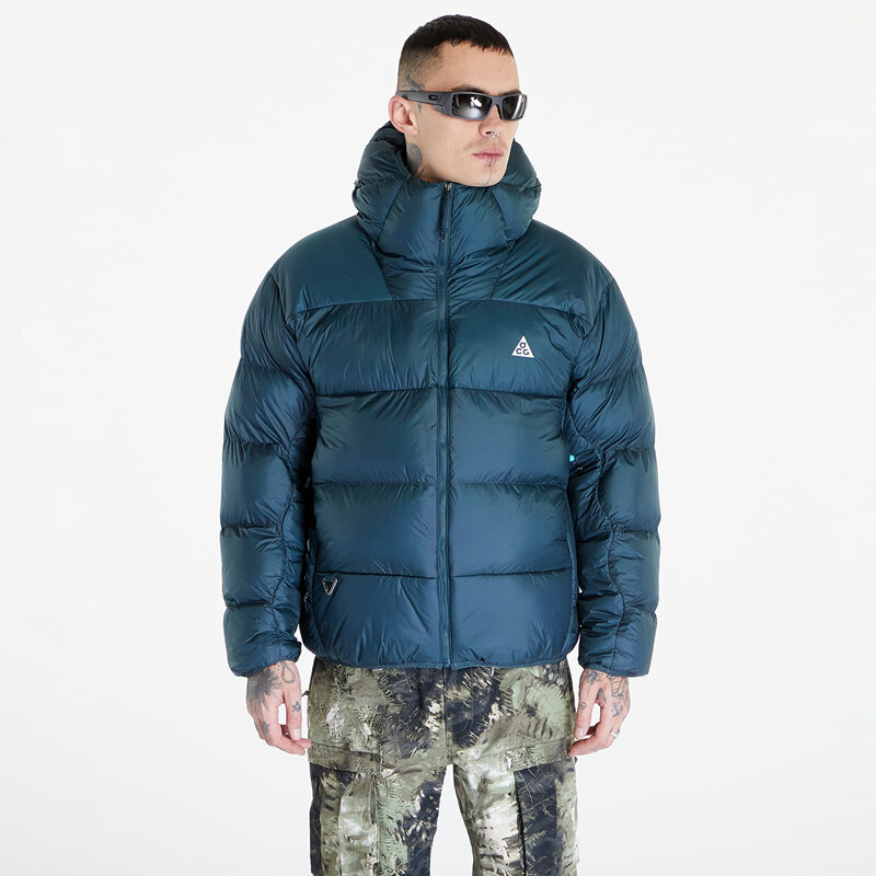 Jachetă cu puf pentru bărbați Nike Therma-FIT ADV ACG "Lunar Lake" Puffer Jacket UNISEX Deep Jungle/ Summit White