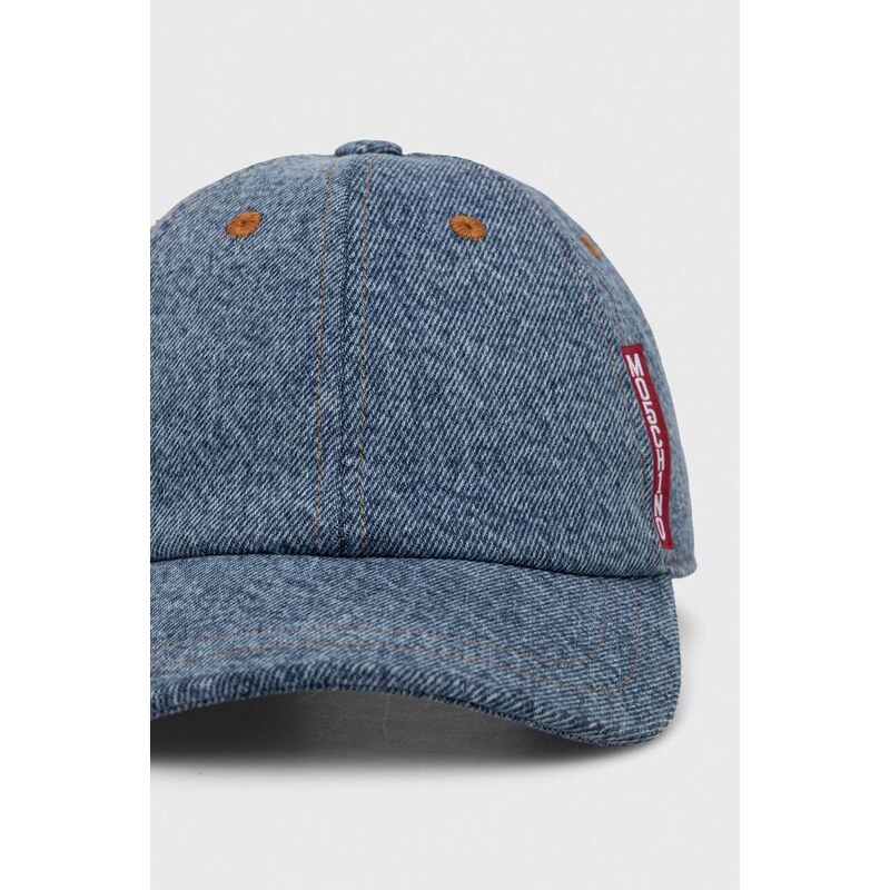 Moschino Jeans șapcă de baseball din denim neted