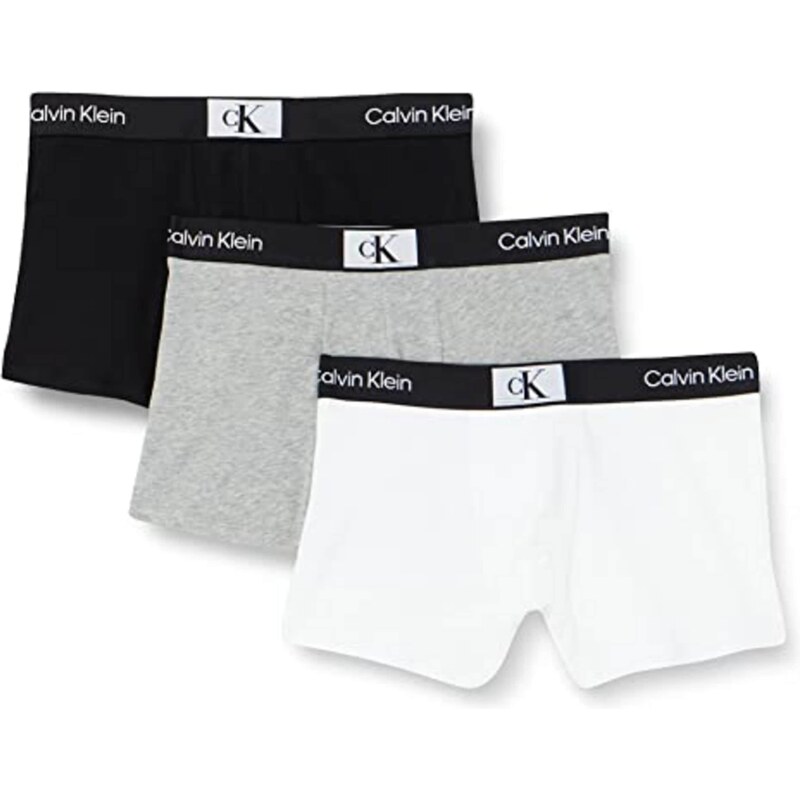 Calvin Klein Underwear Boxeri 'CK96' gri amestecat / negru / alb