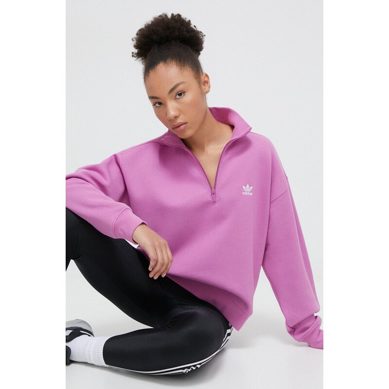 adidas Originals bluză femei, culoarea roz, uni IR5941