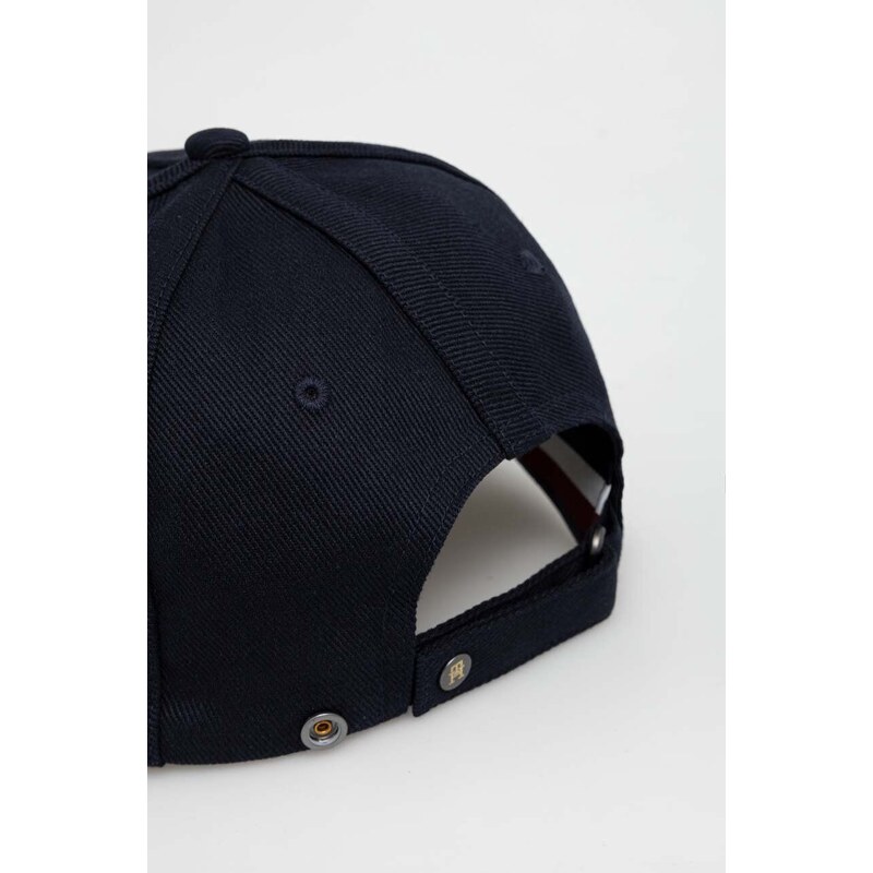 Tommy Hilfiger șapcă de baseball din bumbac culoarea bleumarin, cu imprimeu AM0AM12040