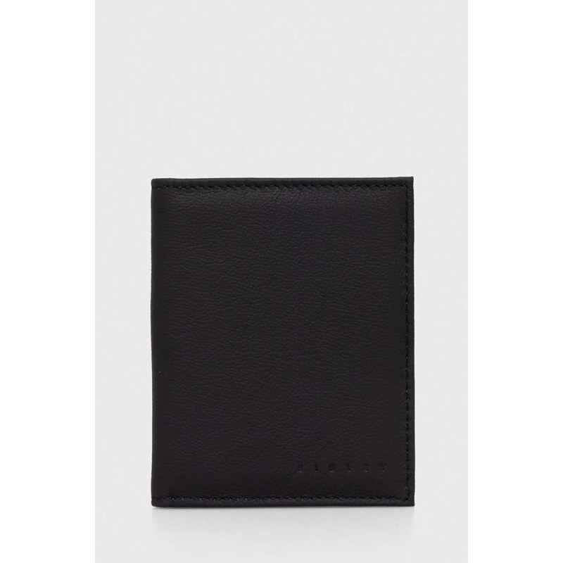 Sisley portofel de piele barbati, culoarea negru