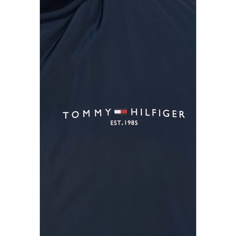 Tommy Hilfiger bluză bărbați, culoarea bleumarin, uni MW0MW33652