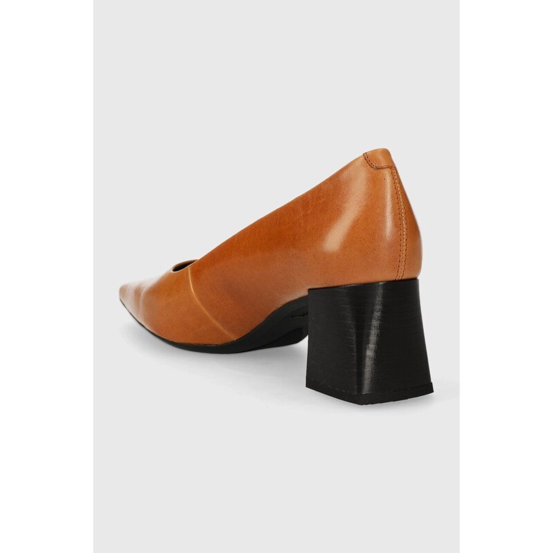 Vagabond Shoemakers pantofi de piele ALTEA culoarea maro, cu toc drept, 5740.001.22