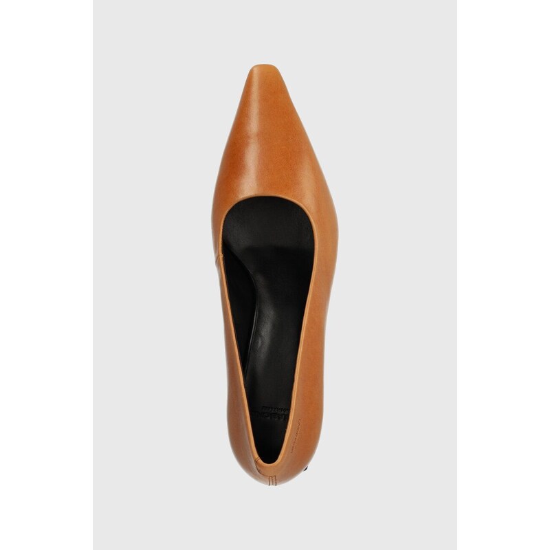 Vagabond Shoemakers pantofi de piele ALTEA culoarea maro, cu toc drept, 5740.001.22
