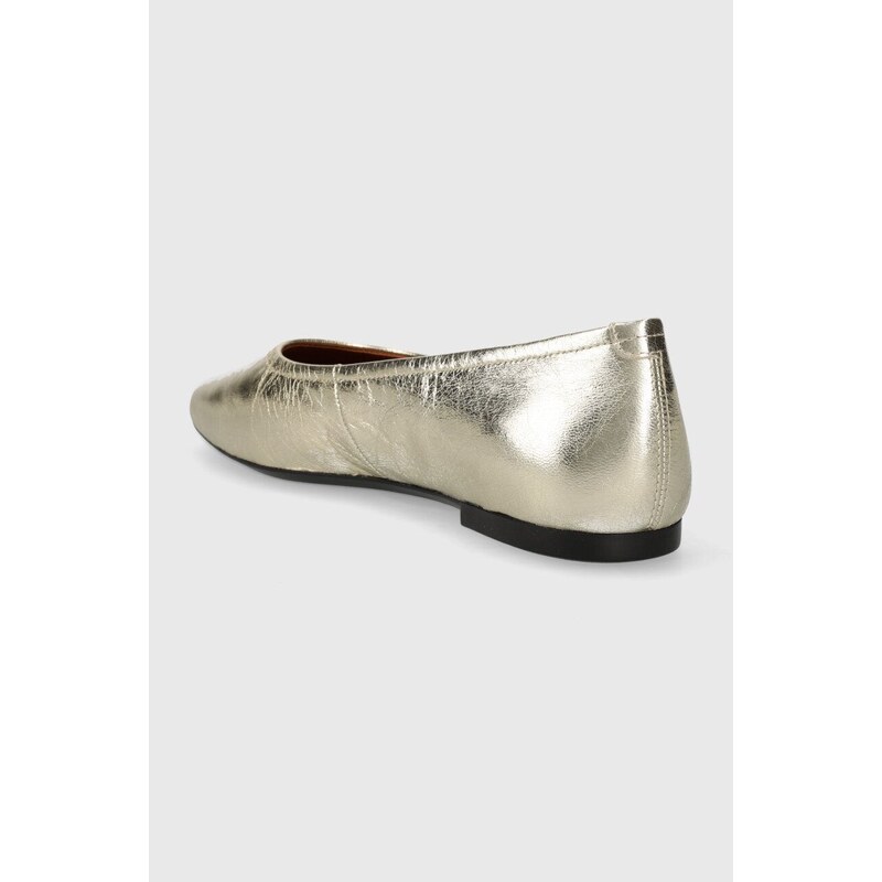 Vagabond Shoemakers balerini de piele JOLIN culoarea auriu, 5508.083.81