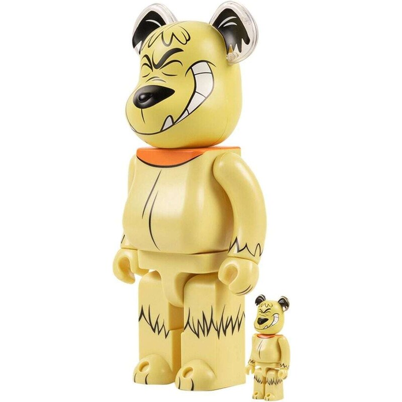 MEDICOM TOY Muttley "Wacky Races" BE@RBRICK 100% and 400% figure set - Yellow