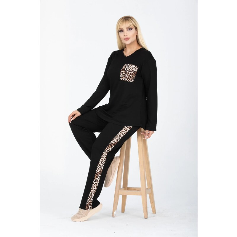Evio Fashion Compleu Bluza + Pantaloni Anisia Negru